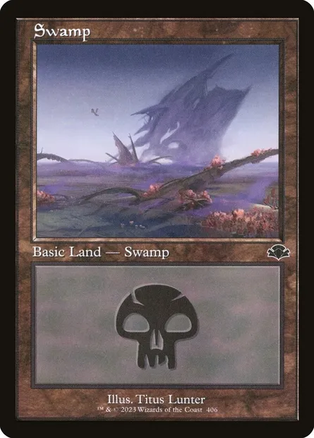 Swamp, Magic card DMR 406 — Dominaria Remastered set