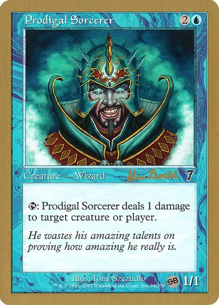 Sorcier sybarite, carte Magic WC01 ab94sb — extension World Championship Decks 2001