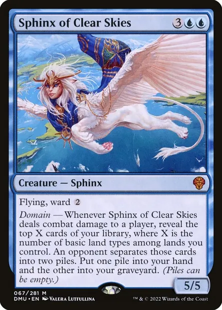 Sphinx of Clear Skies, Magic card DMU 67 — Dominaria United set