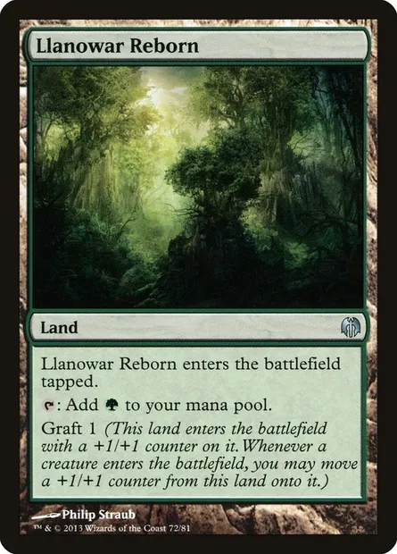 Llanowar Reborn, Magic card DDL 72 — Duel Decks: Heroes vs. Monsters set