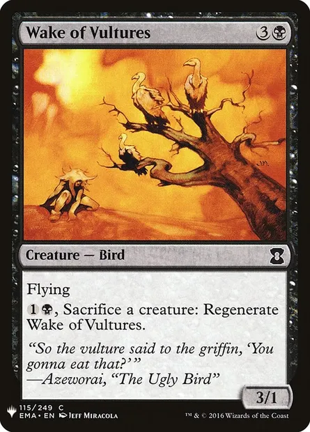 Vautours en veille, carte Magic PLST EMA-115 — extension The List