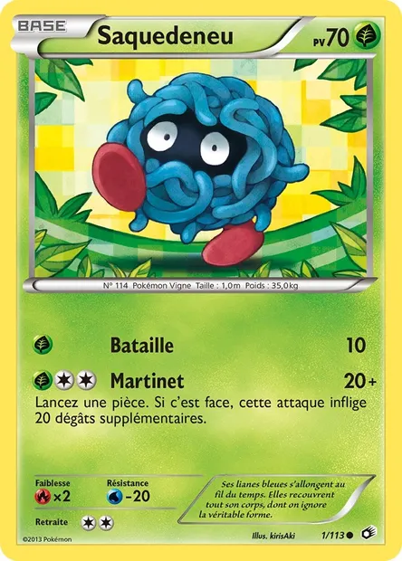 Saquedeneu, carte Pokémon LTR 1 — extension Legendary Treasures