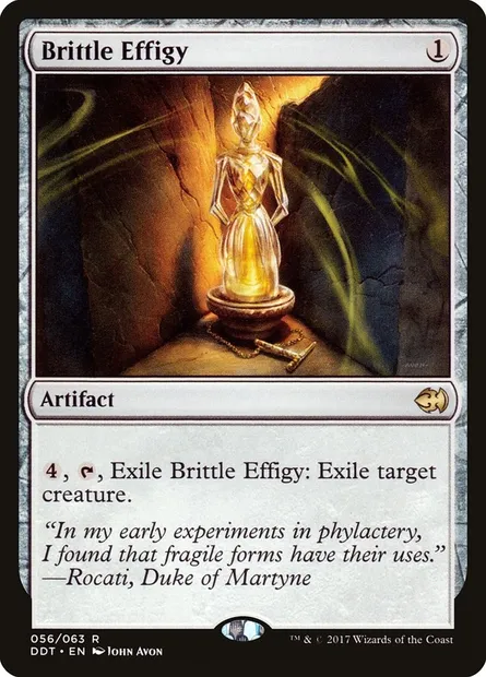 Brittle Effigy, Magic card DDT 56 — Duel Decks: Merfolk vs. Goblins set