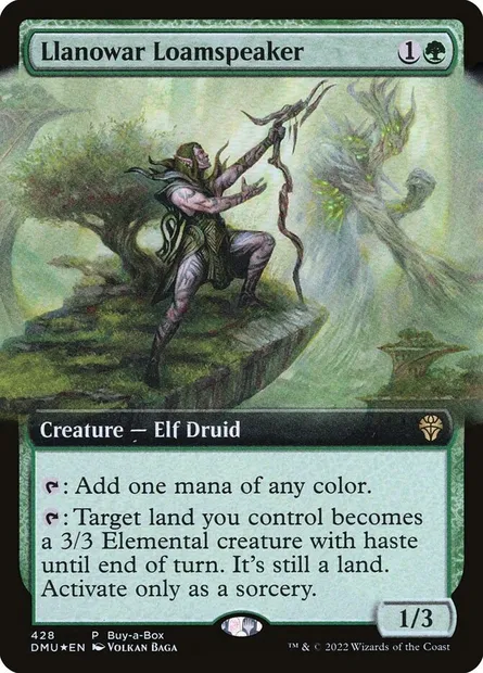 Llanowar Loamspeaker, Magic card DMU 428 — Dominaria United set