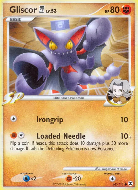 Gliscor E4, Pokémon card RR 62 — Rising Rivals set
