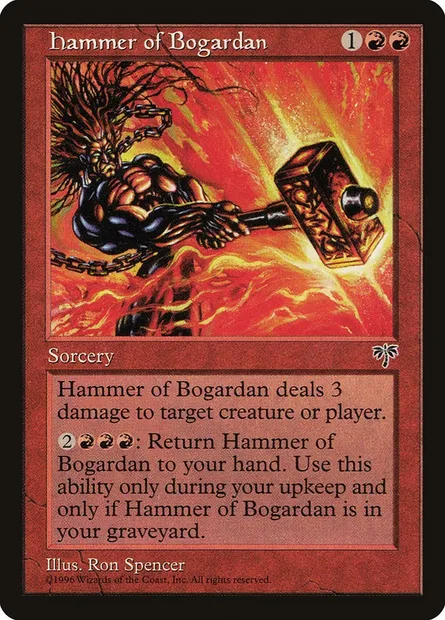 Marteau du bogardan, carte Magic MIR 181 — extension Mirage