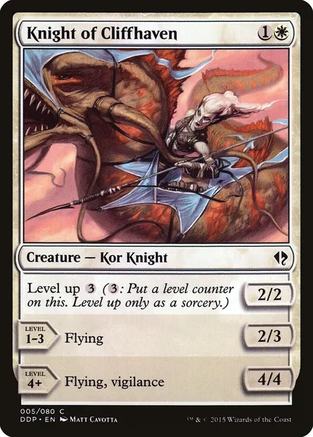 Chevalière d'Havrefalaise, carte Magic DDP 5 — extension Duel Decks: Zendikar vs. Eldrazi