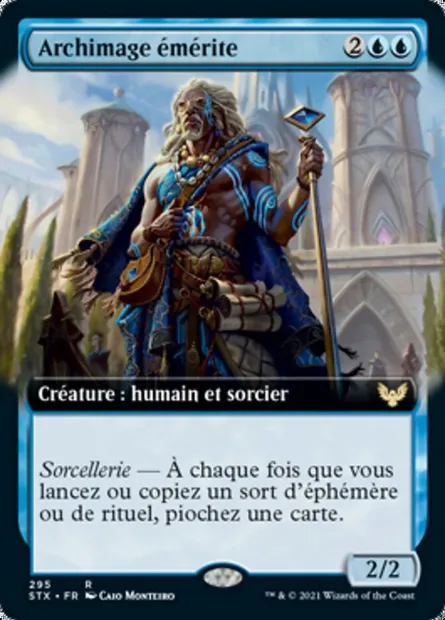 Archimage émérite, carte Magic STX 295 — extension Strixhaven: l'Académie des Mages