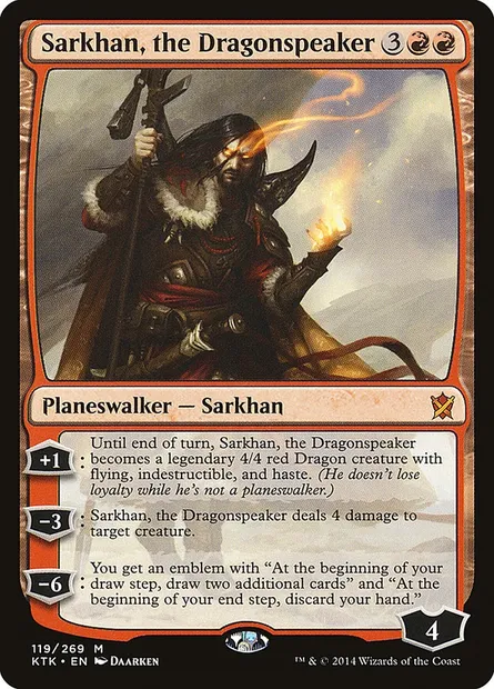 Sarkhan, the Dragonspeaker, Magic card KTK 119 — Khans of Tarkir set