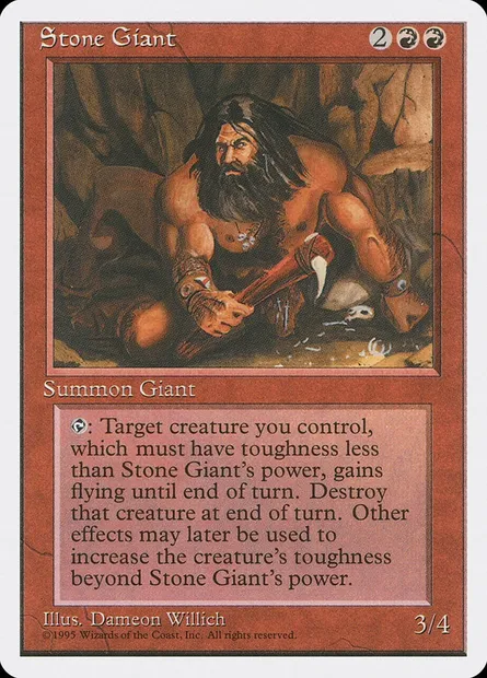 Stone Giant, Magic card 4ED 223 — Fourth Edition set