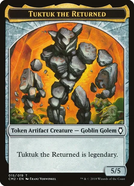 Tuktuk the Returned, carte Magic TCM2 15 — extension Commander Anthology Volume II Tokens