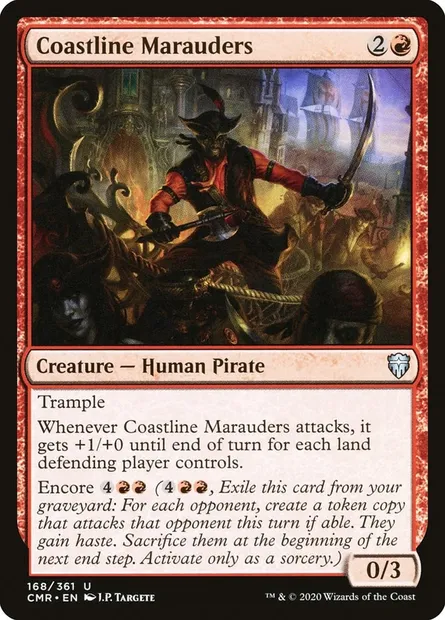 Coastline Marauders, Magic card CMR 168 — Commander Legends set