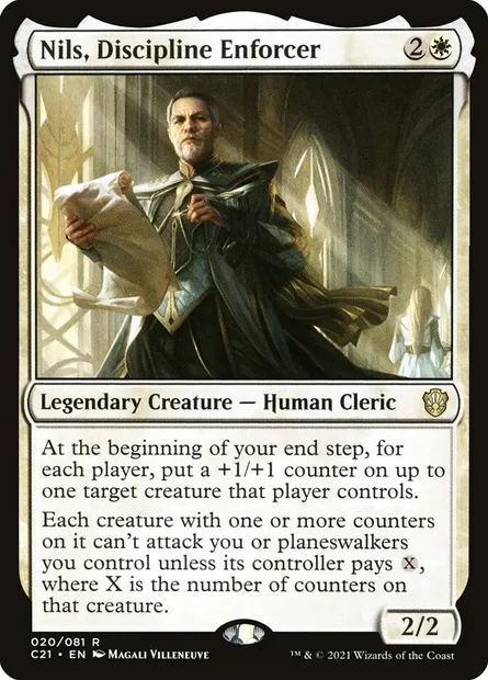 Nils, Discipline Enforcer, Magic card C21 20 — Commander 2021 set