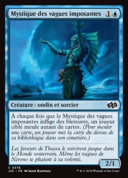 Mystique des vagues imposantes, carte Magic J25 378 — extension Foundations Jumpstart