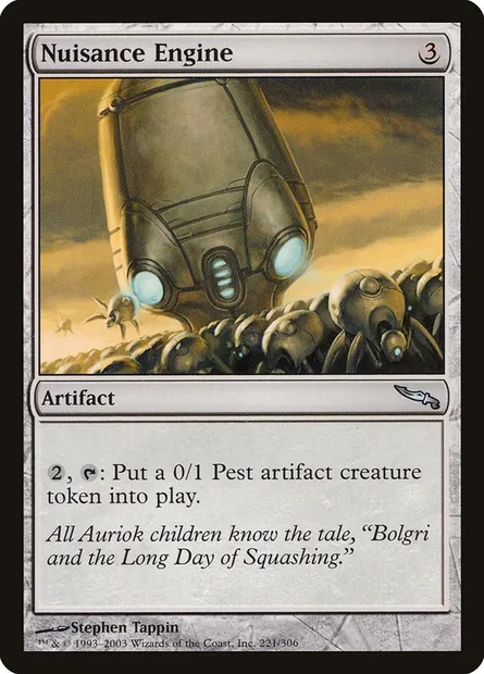 Nuisance Engine, Magic card MRD 221 — Mirrodin set