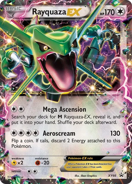 Rayquaza EX, Pokémon card XY 66 — XY Black Star Promos set