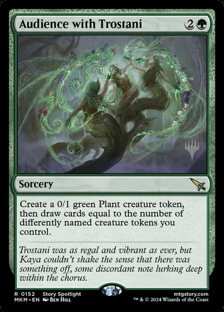 Audience with Trostani, Magic card PMKM 152p — Murders at Karlov Manor Promos set