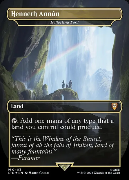 Reflecting Pool, Magic card LTC 403 — Tales of Middle-earth Commander set