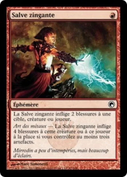 Salve zingante, carte Magic SOM 91 — extension Cicatrices de Mirrodin