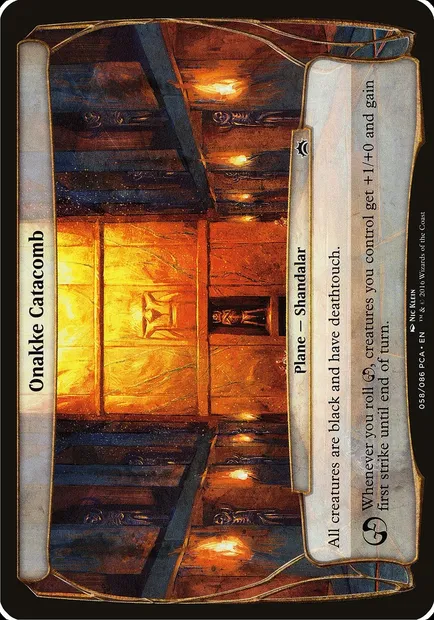 Onakke Catacomb, Magic card OPCA 58 — Planechase Anthology Planes set