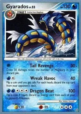 Gyarados Lv.52, carte Pokémon WCD10 019-3 — extension World Championship Decks 2010