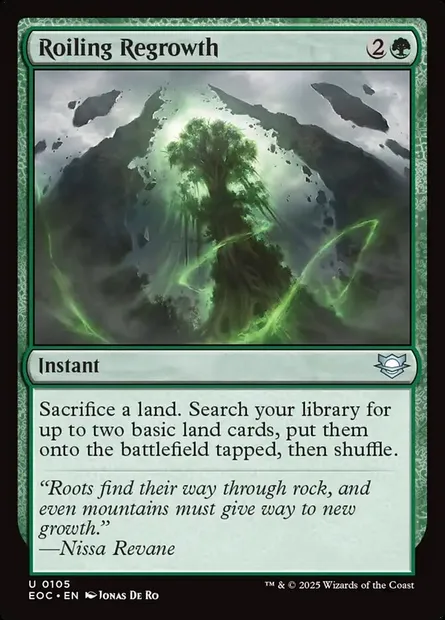 Roiling Regrowth, Magic card EOC 105 — Edge of Eternities Commander set