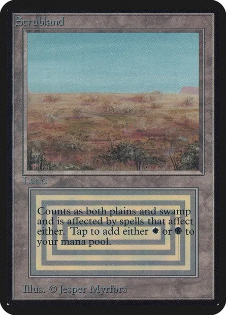 Brousse, carte Magic LEA 281 — extension Limited Edition Alpha