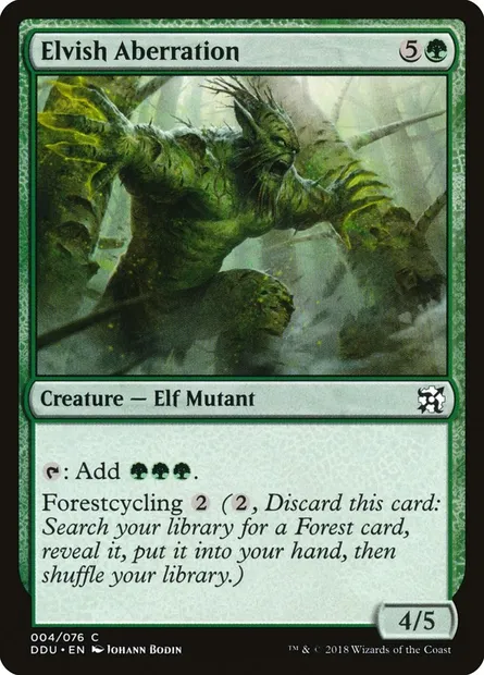 Aberration elfe, carte Magic DDU 4 — extension Duel Decks: Elves vs. Inventors