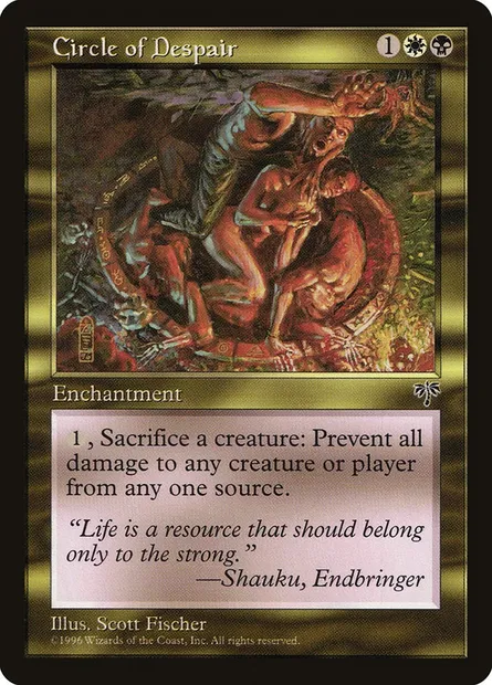Circle of Despair, Magic card MIR 259 — Mirage set