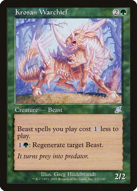 Krosan Warchief, Magic card SCG 123 — Scourge set