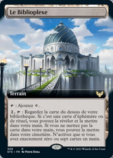 Le Biblioplexe, carte Magic STX 359 — extension Strixhaven: l'Académie des Mages