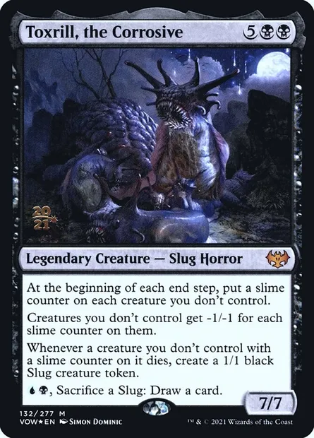 Toxrill, the Corrosive, Magic card PVOW 132s — Innistrad: Crimson Vow Promos set