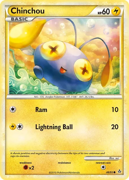 Chinchou, Pokémon card UL 48 — Unleashed set