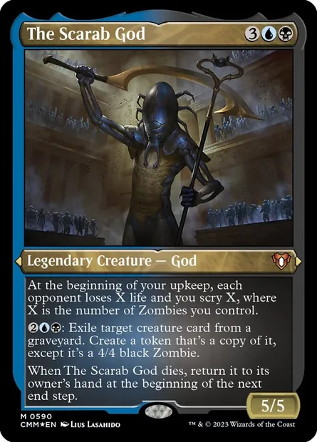 The Scarab God, Magic card CMM 590 — Commander Masters set