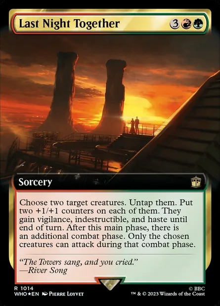 Last Night Together, Magic card WHO 1014 — Doctor Who set