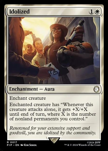 Idolized, Magic card PIP 17 — Fallout set