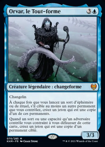 Orvar, le Tout-forme, carte Magic KHM 70 — extension Kaldheim