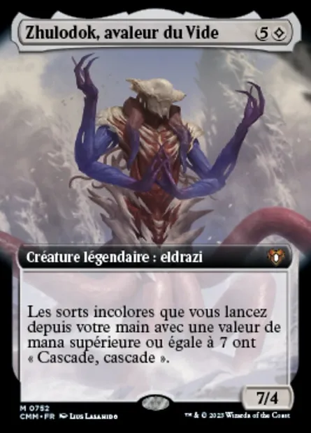 Zhulodok, avaleur du Vide, carte Magic CMM 752 — extension Commander Masters