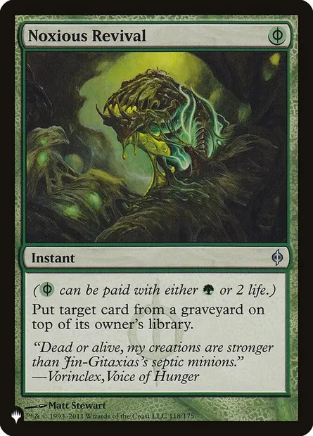 Réanimation délétère, carte Magic PLST NPH-118 — extension The List