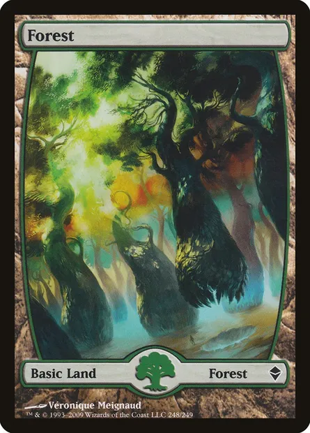 Forest, Magic card ZEN 248 — Zendikar set