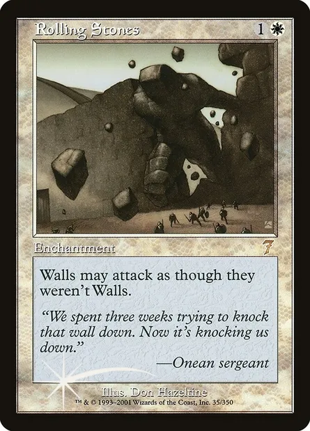 Rolling Stones, Magic card 7ED 35★ — Seventh Edition set