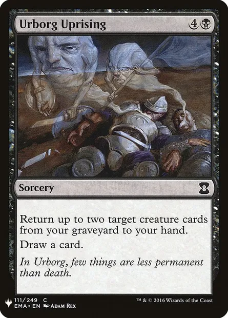 Insurrection d'Urborg, carte Magic PLST EMA-111 — extension The List