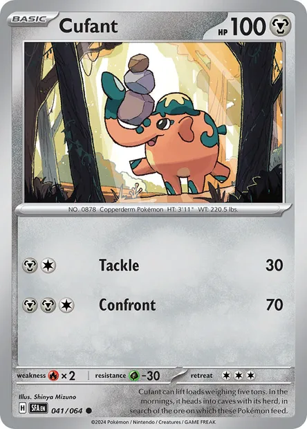 Cufant, Pokémon card SFA 041 — Shrouded Fable set