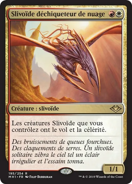 Slivoïde déchiqueteur de nuage, carte Magic MH1 195 — extension Horizons du Modern