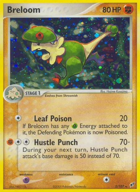 Breloom, Pokémon card DX 3 — Deoxys set