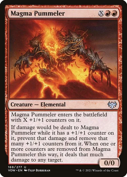 Magma Pummeler, Magic card VOW 169 — Innistrad: Crimson Vow set
