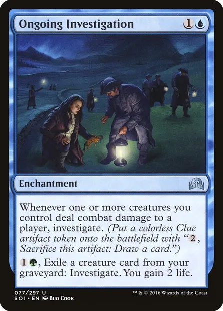 Ongoing Investigation, Magic card SOI 77 — Shadows over Innistrad set