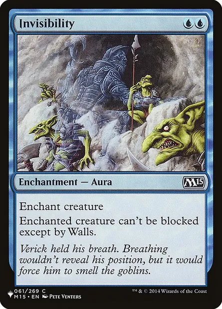 Invisibility, Magic card PLST M15-61 — The List set