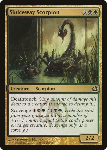 Sluiceway Scorpion, Magic card RTR 198 — Return to Ravnica set