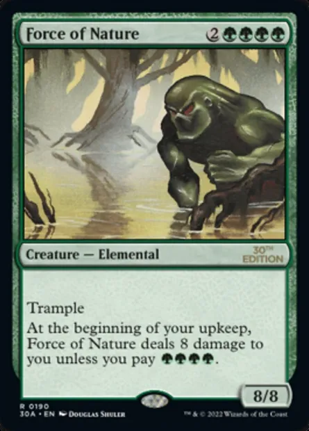 Force de la Nature, carte Magic 30A 190 — extension 30th Anniversary Edition